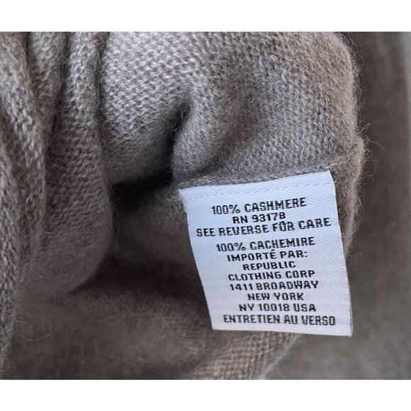 New Magaschoni Cashmere Turtleneck Sweater In Pebble Heather  Size Small - Picture 4 of 5